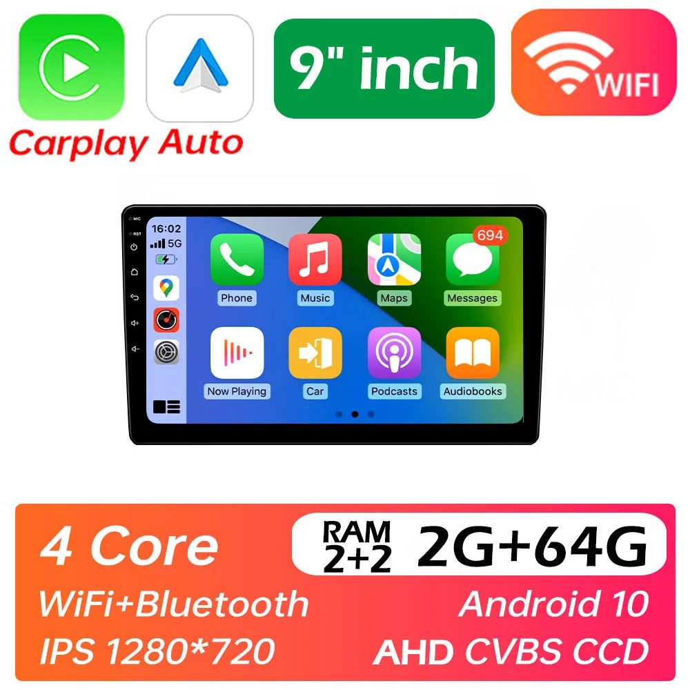 4G 64G Car play Android Radio