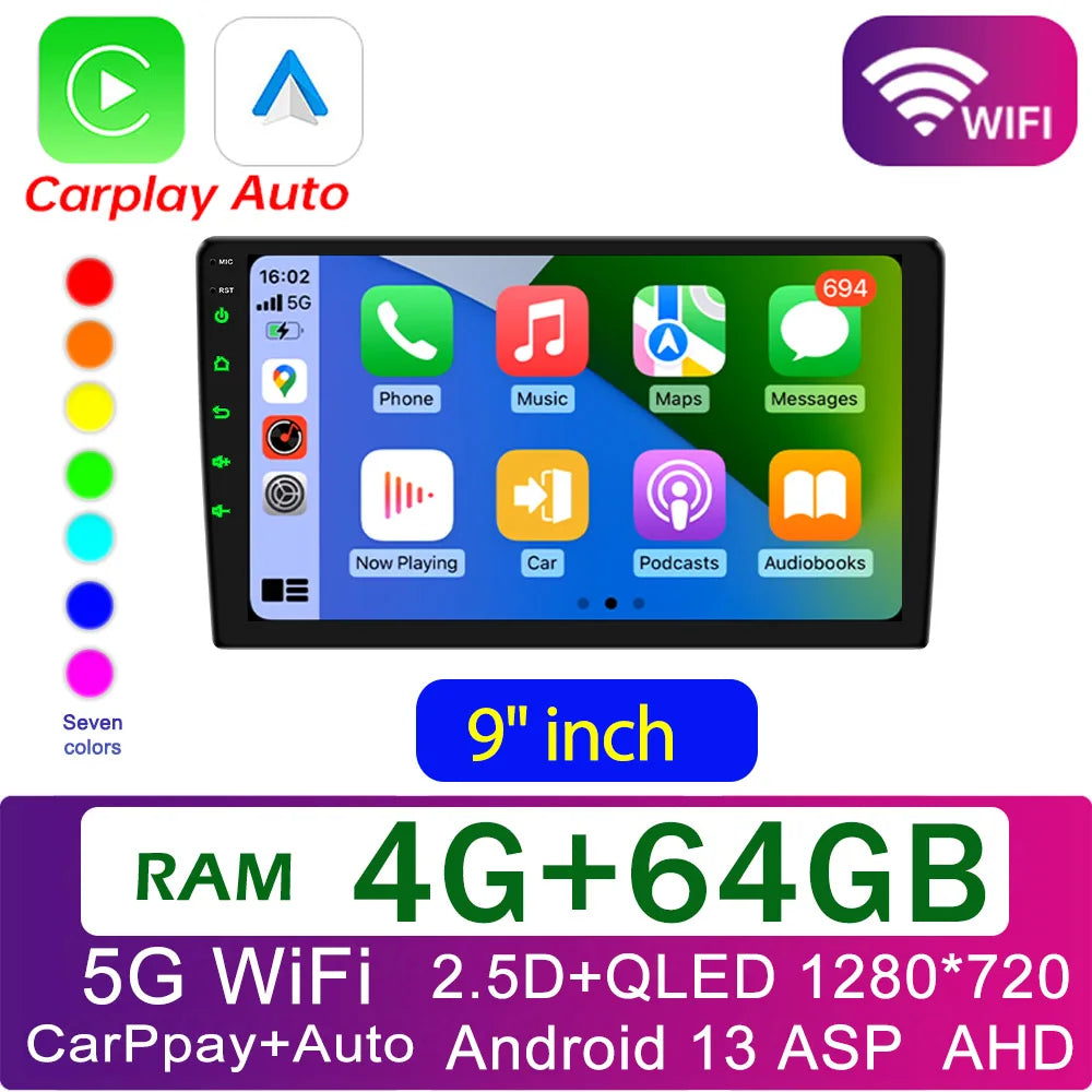 4G 64G Car play Android Radio