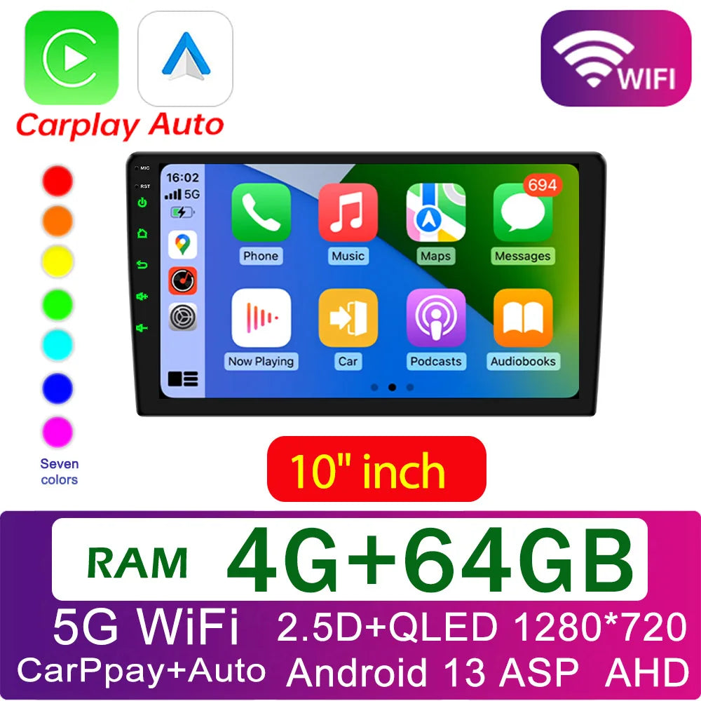 4G 64G Car play Android Radio