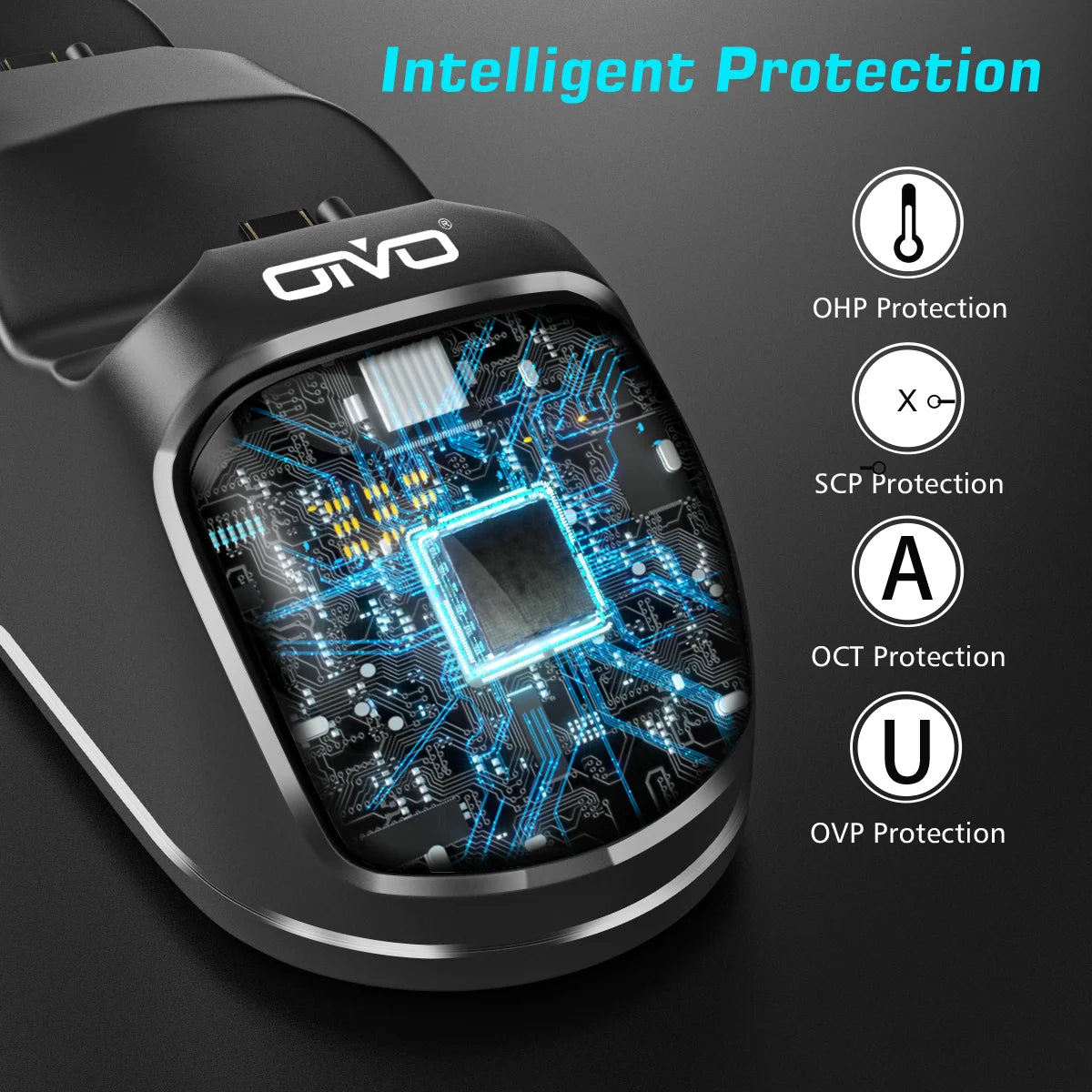 For PS4/PS4 Slim/PS4 Pro Controller Charger Dock Station Fast PS4 Controller Charging Dock Replacement for PlayStation 4 Charger